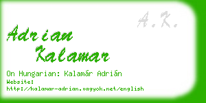 adrian kalamar business card